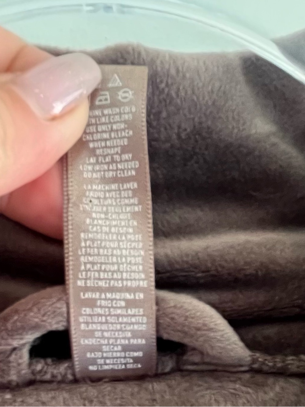 SKIMS Plush Brown Velour Wrap Robe SZ L - Picture 6 of 7
